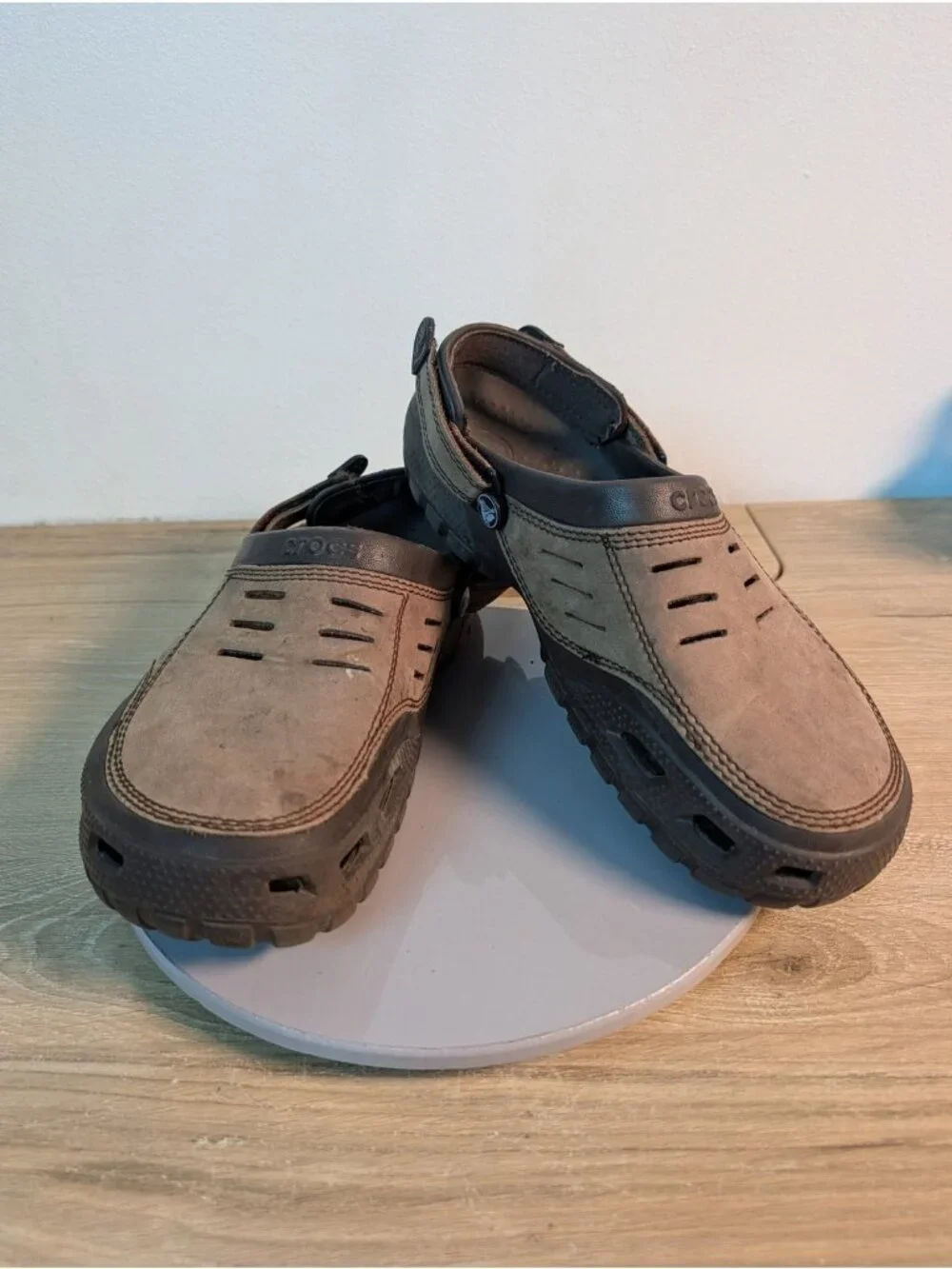 Crocs Yukon Vista II Clogcore Mens size 11 Tan Ugly Cool Shoe Outdoor Waterproof